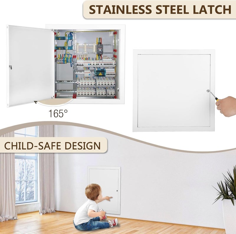Fancat Thicken 1mm 12 x 12 Access Panel for Drywall,Attic Door, Ceiling Access Panel for Drywall,12 x 12 Metal Access Panels are Thickened to 1mm to Solve The Problem of Fragile Panels(Screwdriver Latch) - Image 5